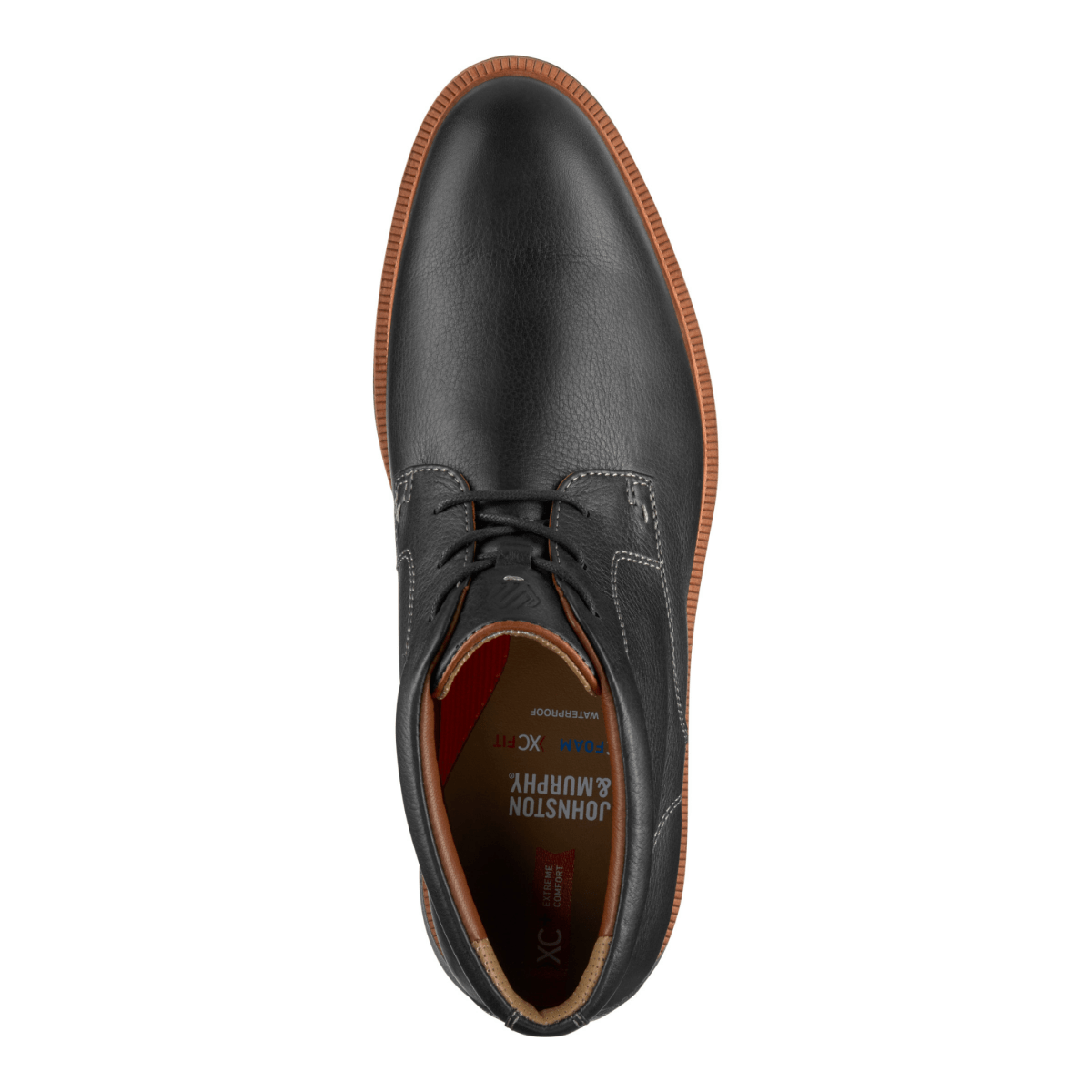 Johnston & Murphy Men's XC+ Parker Chukka Black Full Grain Leather Waterproof - 9025608 - Tip Top Shoes of New York