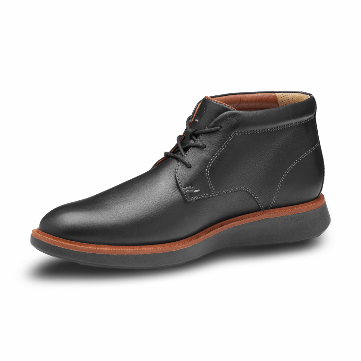 Johnston & Murphy Men's XC+ Parker Chukka Black Full Grain Leather Waterproof - 9025608 - Tip Top Shoes of New York