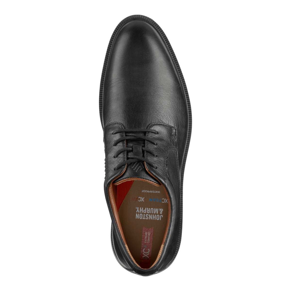 Johnston & Murphy Men's XC+ Parker Plain Toe Black Full Grain Leather Waterproof - 9025656 - Tip Top Shoes of New York