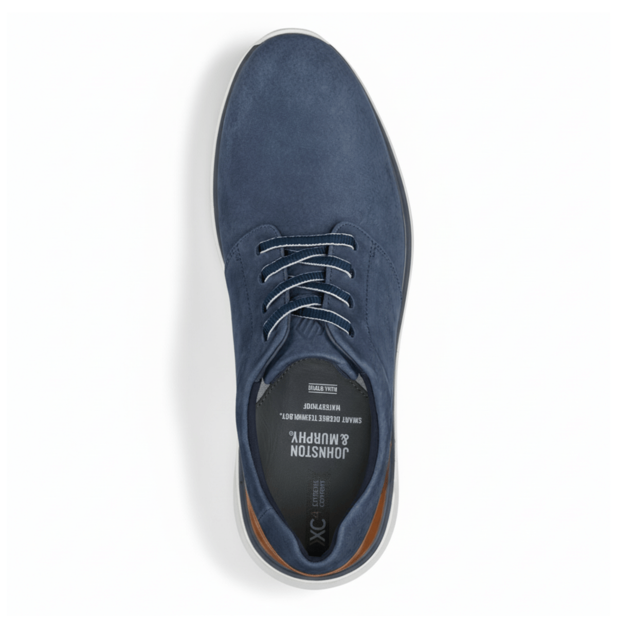 Johnston & Murphy Men's XC4 Prentiss 2.0 Navy Waterproof Tumbled Nubuck - 3018652 - Tip Top Shoes of New York
