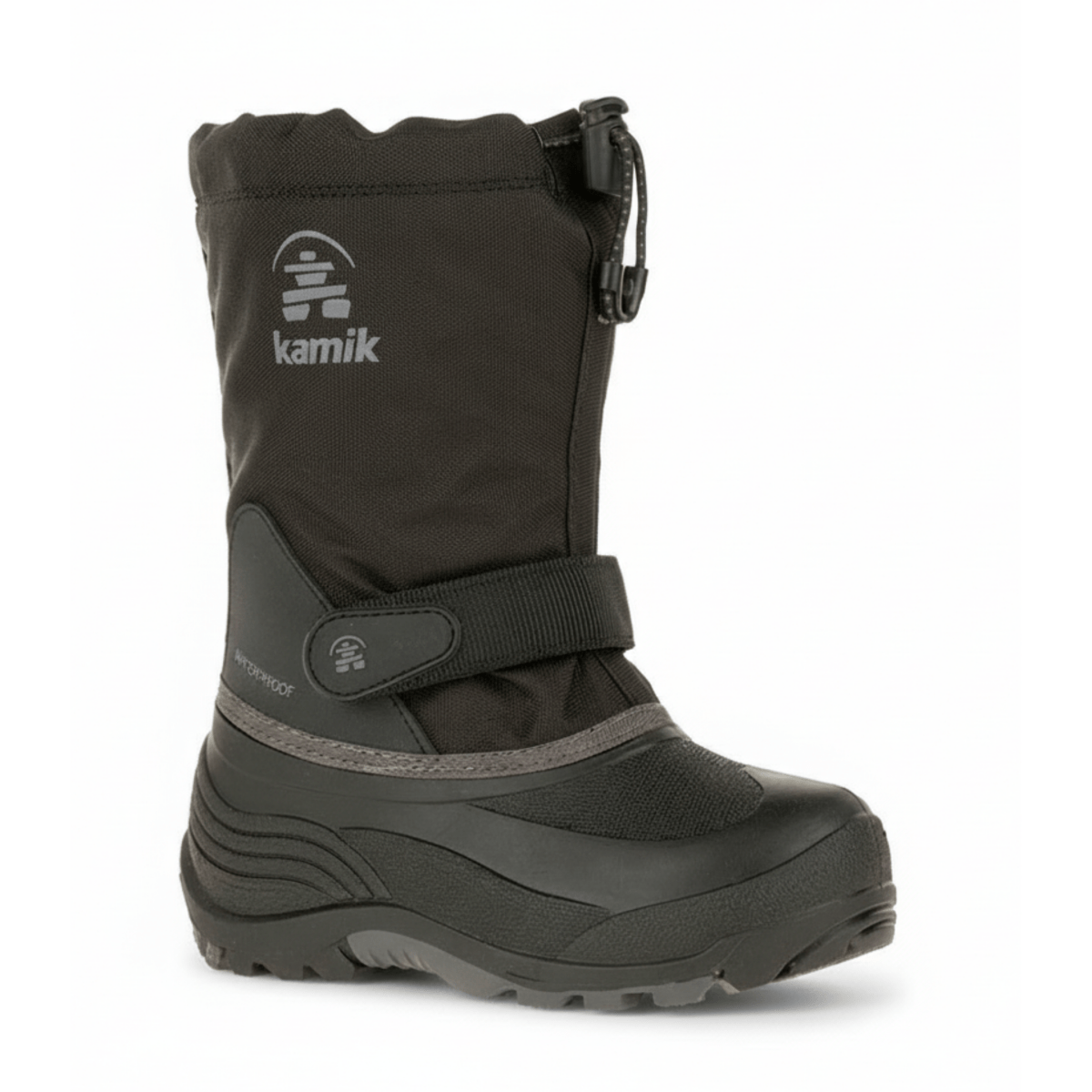 Kamik Boy's Waterbug5 Waterproof Boot Black/Grey (Sizes 11 - 13) - 657112 - Tip Top Shoes of New York
