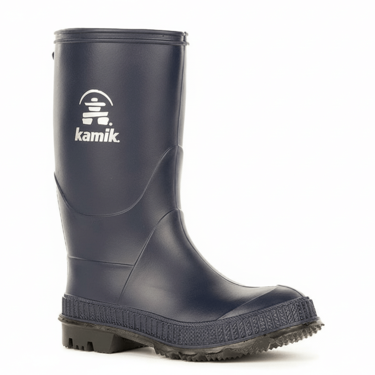 Kamik Kid's Stomp Waterproof Navy Rubber (Sizes 1 - 6) - 404547109019 - Tip Top Shoes of New York
