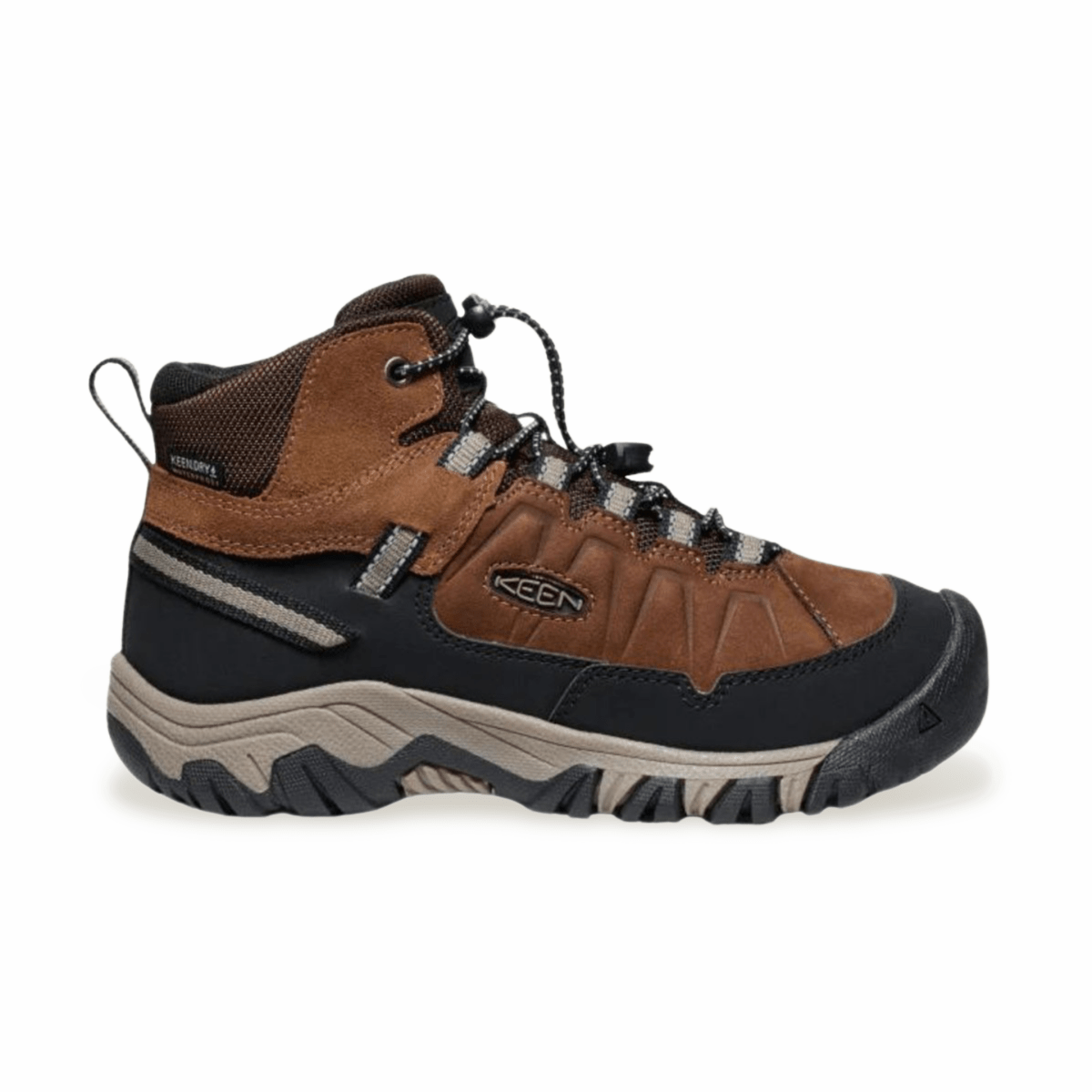 Keen Boy's (Grade School) Targhee IV Mid Waterproof Bison/Brindle - 1088449 - Tip Top Shoes of New York