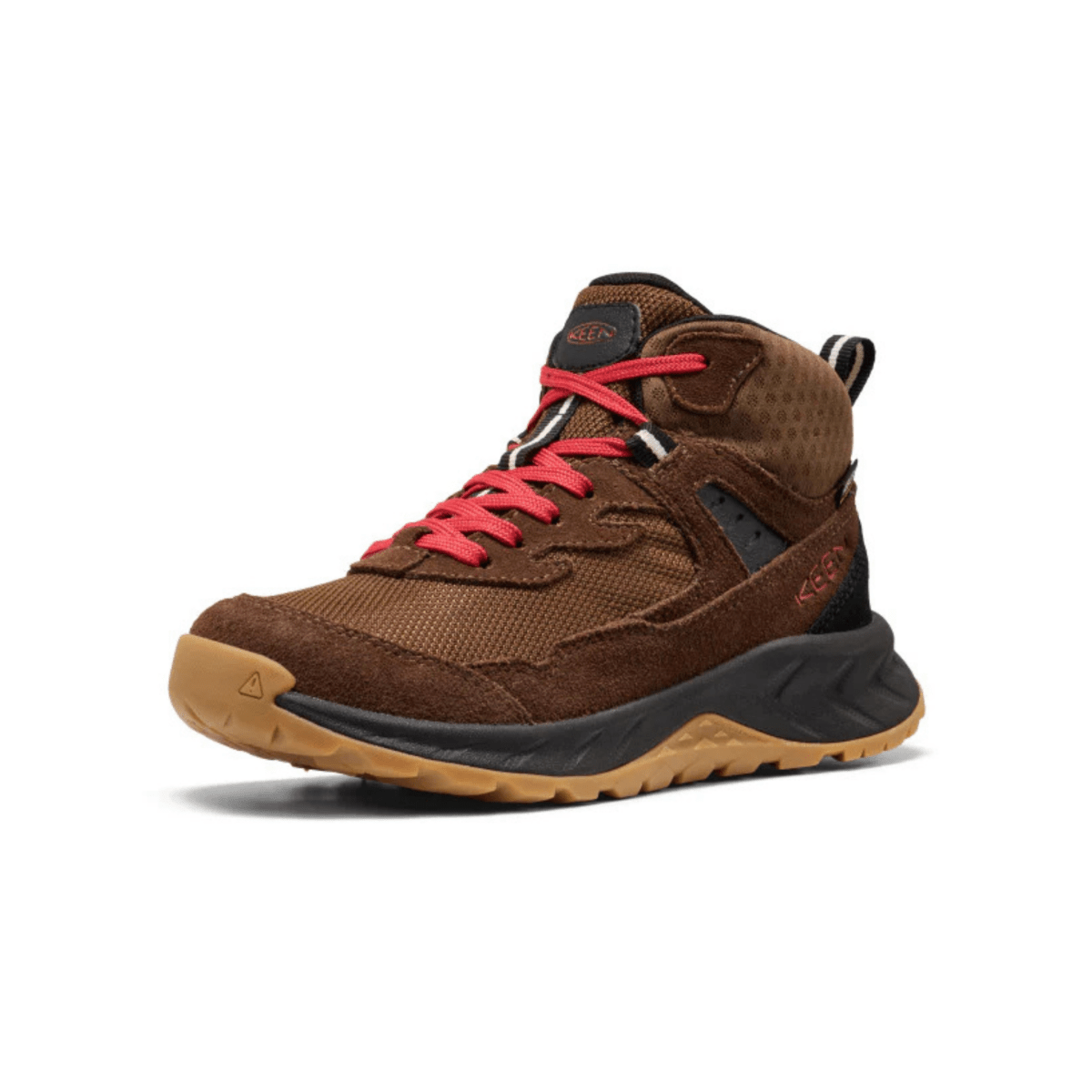 Keen Boys Hightrail Mid Dark Earth/Garnet Waterproof - 1105194 - Tip Top Shoes of New York