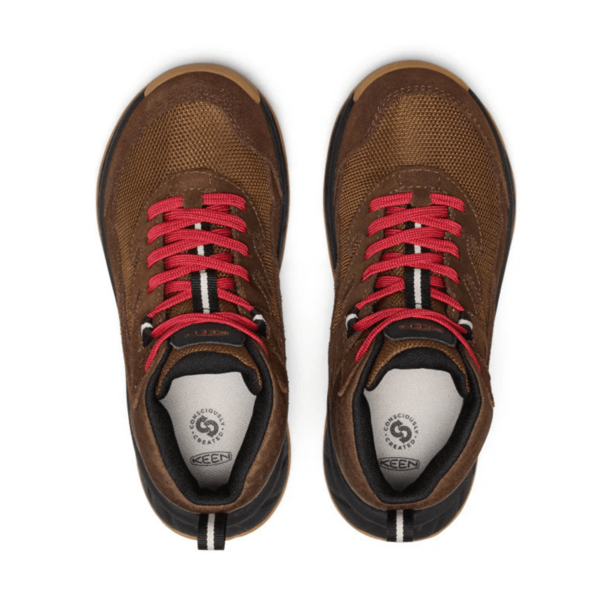 Keen Boys Hightrail Mid Dark Earth/Garnet Waterproof - 1105194 - Tip Top Shoes of New York