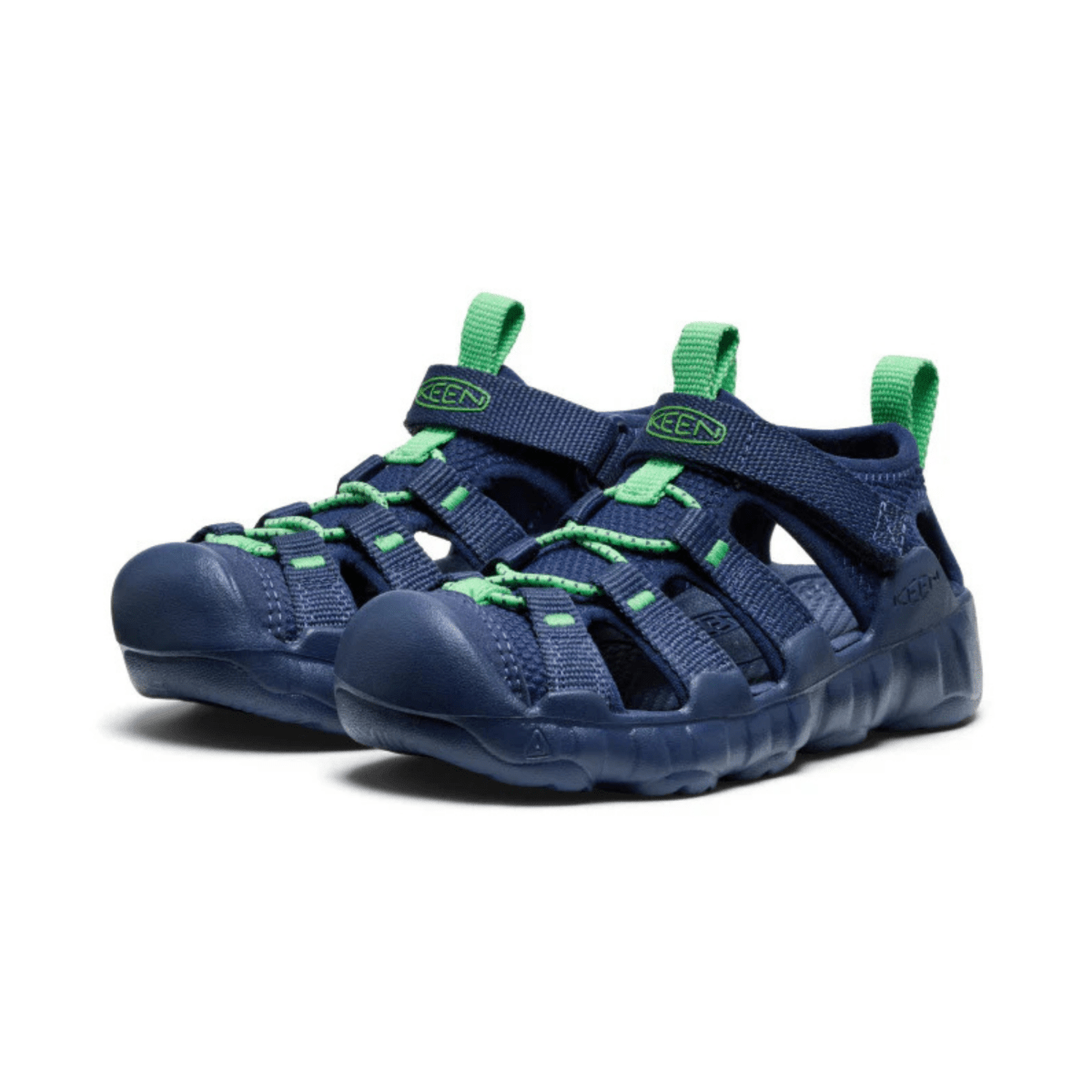 Keen Boys (Sizes 1 - 6) Hyperport H2 Naval Academy/Vibrant Green - 1105300 - Tip Top Shoes of New York