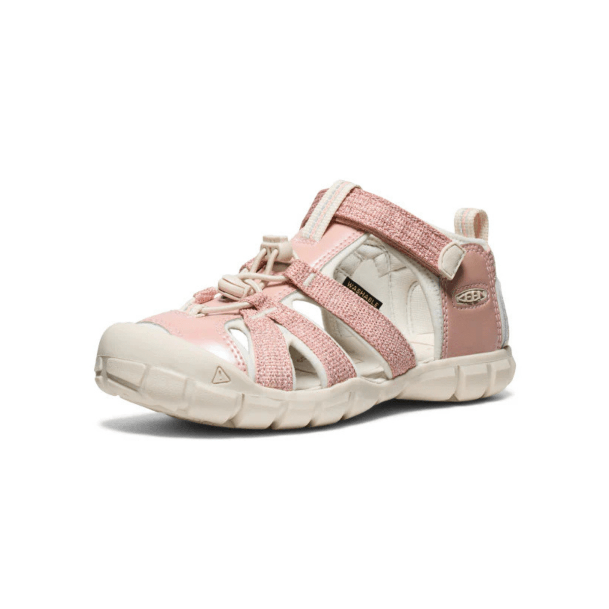 Keen Girls (Sizes 1 - 6) Seacamp II CNX Pink/Gold - 1105322 - Tip Top Shoes of New York