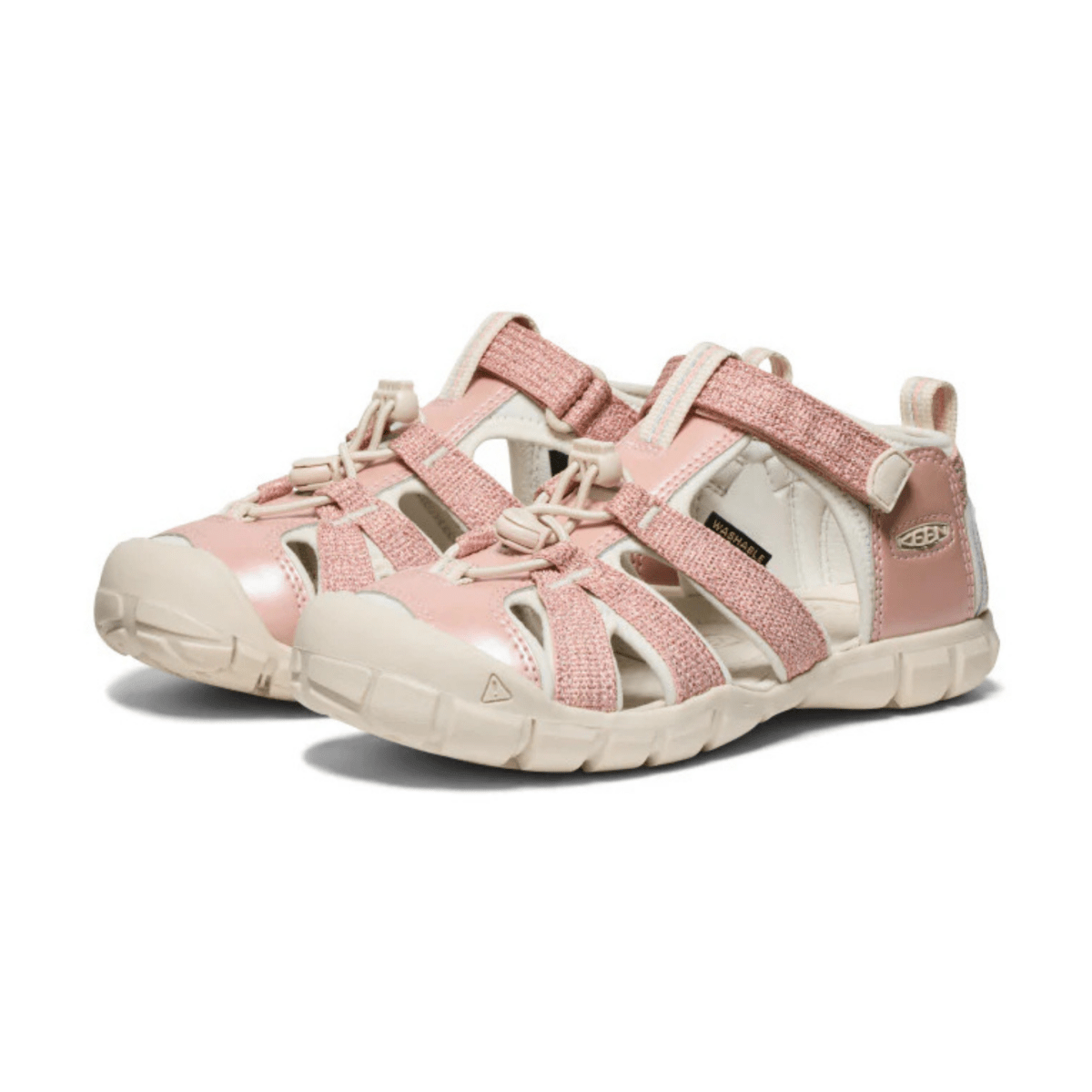 Keen Girls (Sizes 1 - 6) Seacamp II CNX Pink/Gold - 1105322 - Tip Top Shoes of New York