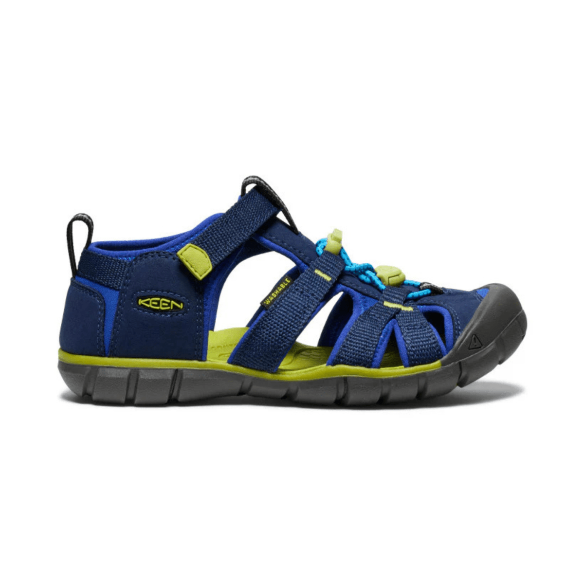 Keen Kid's (Grade School) Seacamp II CNX Naval Academy/Chartreuse - 1095382 - Tip Top Shoes of New York