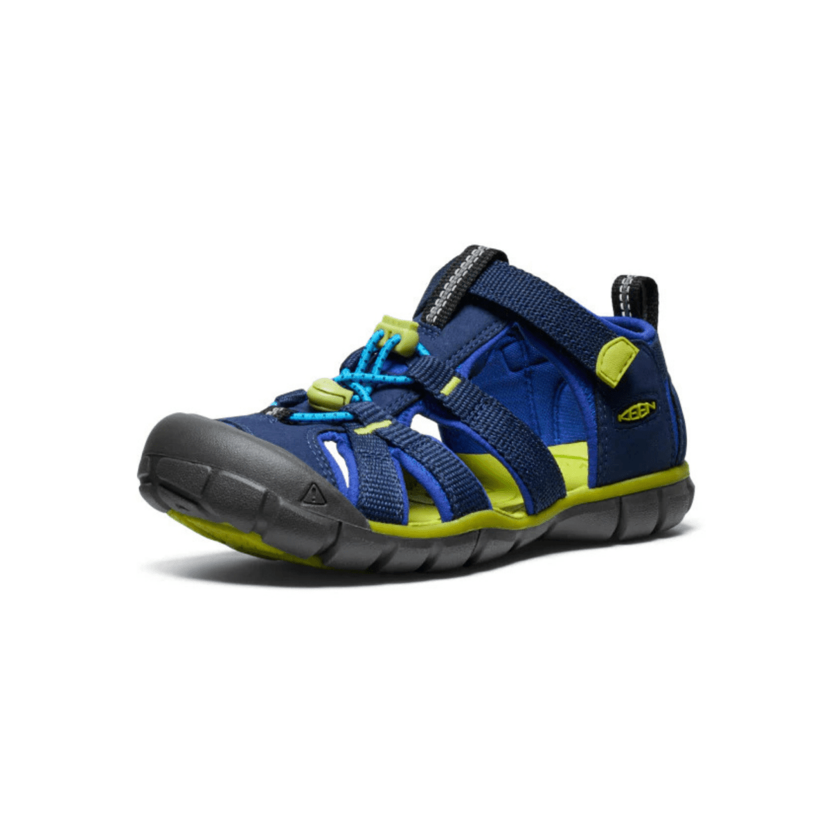 Keen Kid's (Grade School) Seacamp II CNX Naval Academy/Chartreuse - 1095382 - Tip Top Shoes of New York