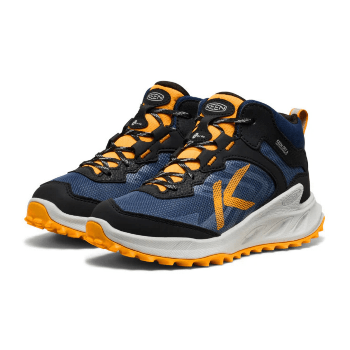 Keen Kids' (Grade School) Zionic Mid Navy/Yellow Waterproof - 1101018 - Tip Top Shoes of New York