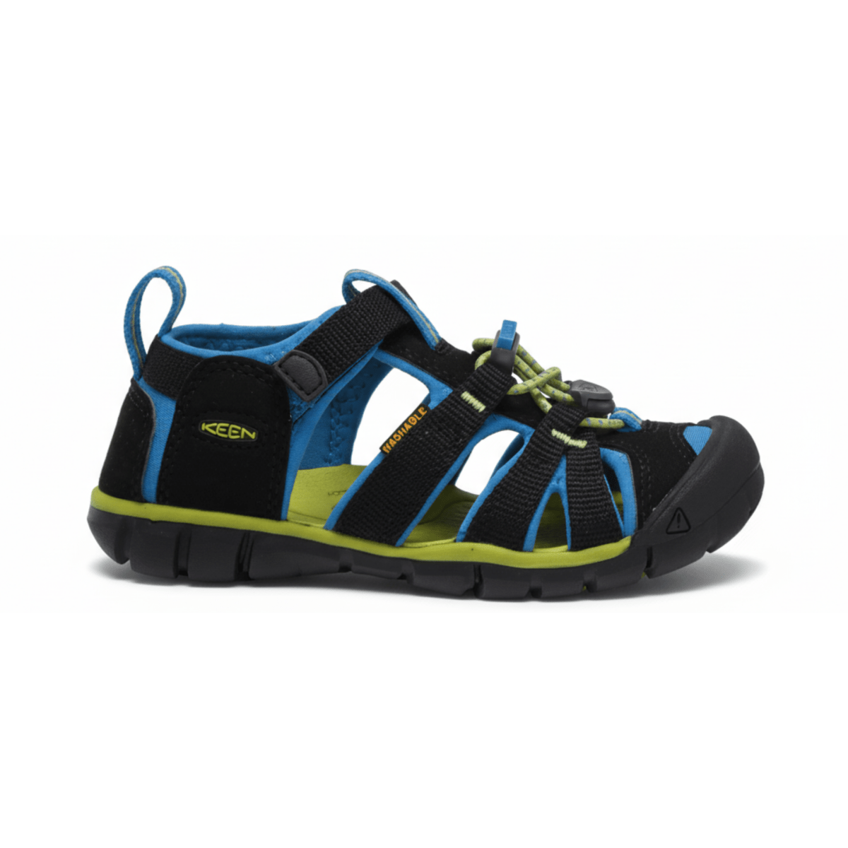 Keen Kids (Preschool) Seacamp II CNX Black/Blue/Lime - 1058443 - Tip Top Shoes of New York