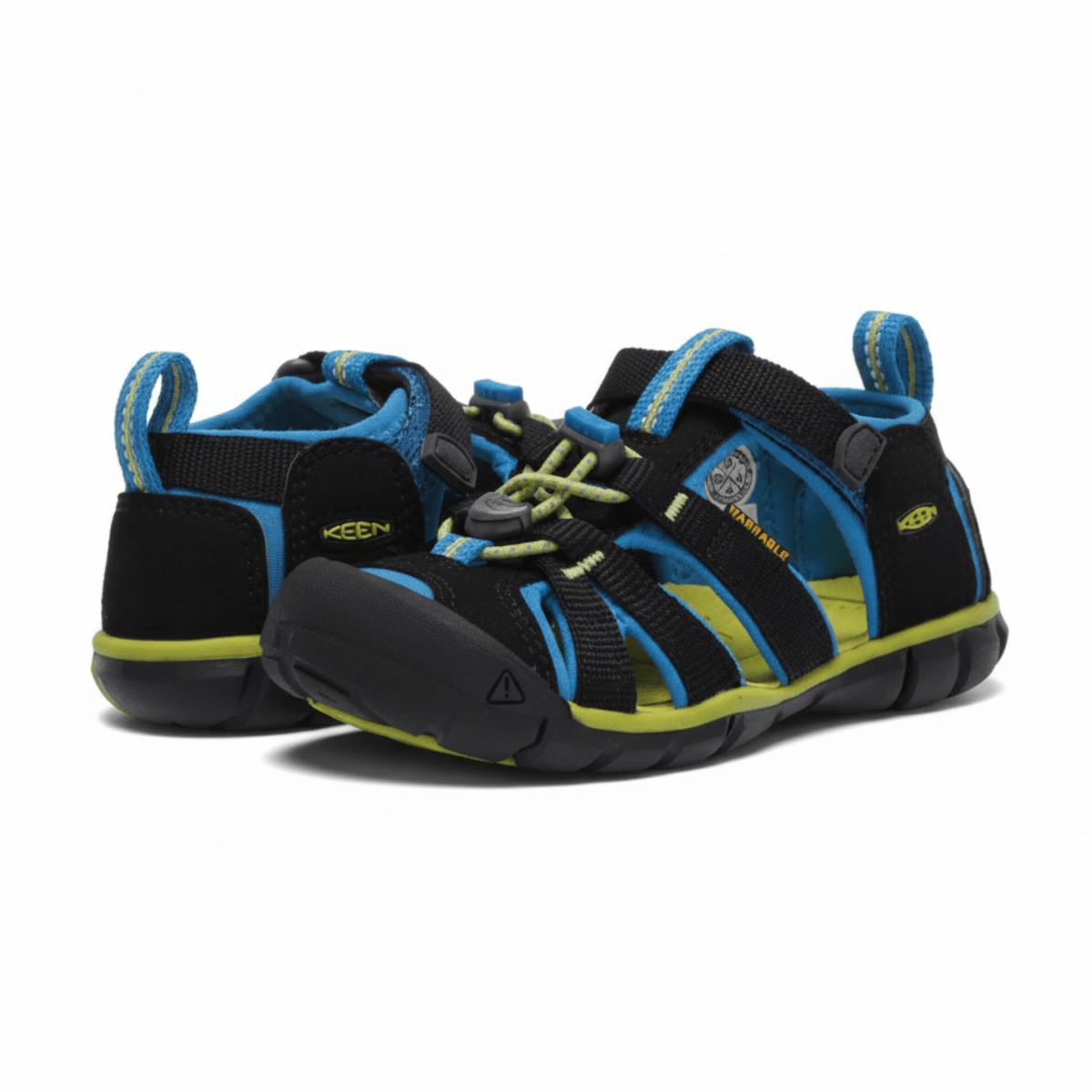 Keen Kids (Preschool) Seacamp II CNX Black/Blue/Lime - 1058443 - Tip Top Shoes of New York