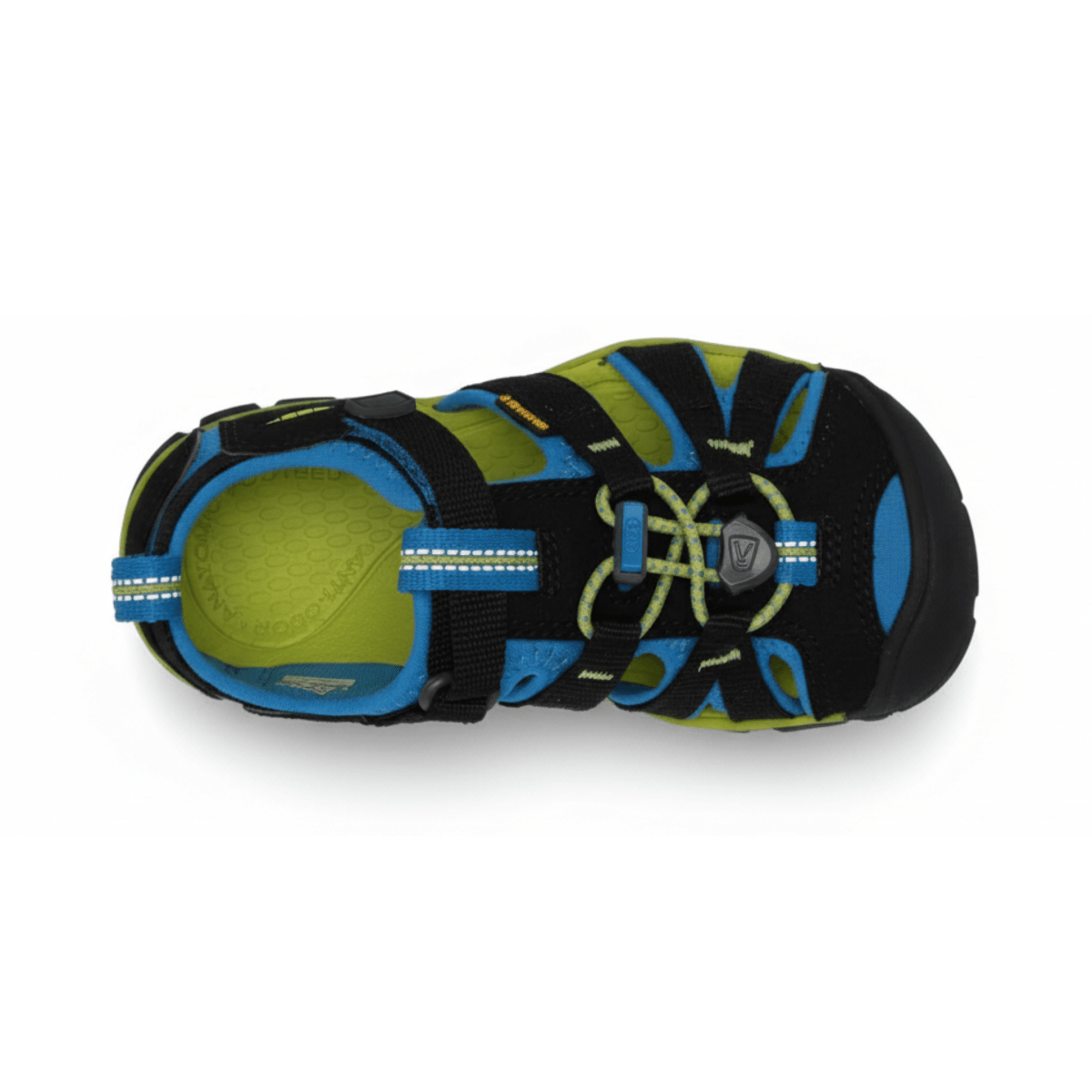 Keen Kids (Preschool) Seacamp II CNX Black/Blue/Lime - 1058443 - Tip Top Shoes of New York