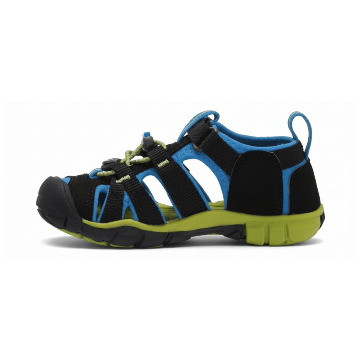 Keen Kids (Preschool) Seacamp II CNX Black/Blue/Lime - 1058443 - Tip Top Shoes of New York