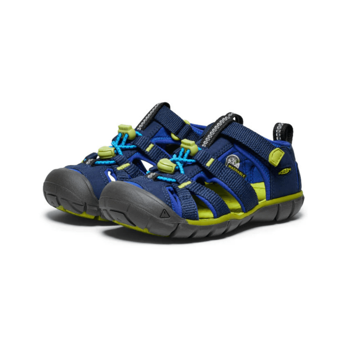 Keen Kid's (Preschool) Seacamp II CNX Naval Academy/Chartreuse - 1095372 - Tip Top Shoes of New York