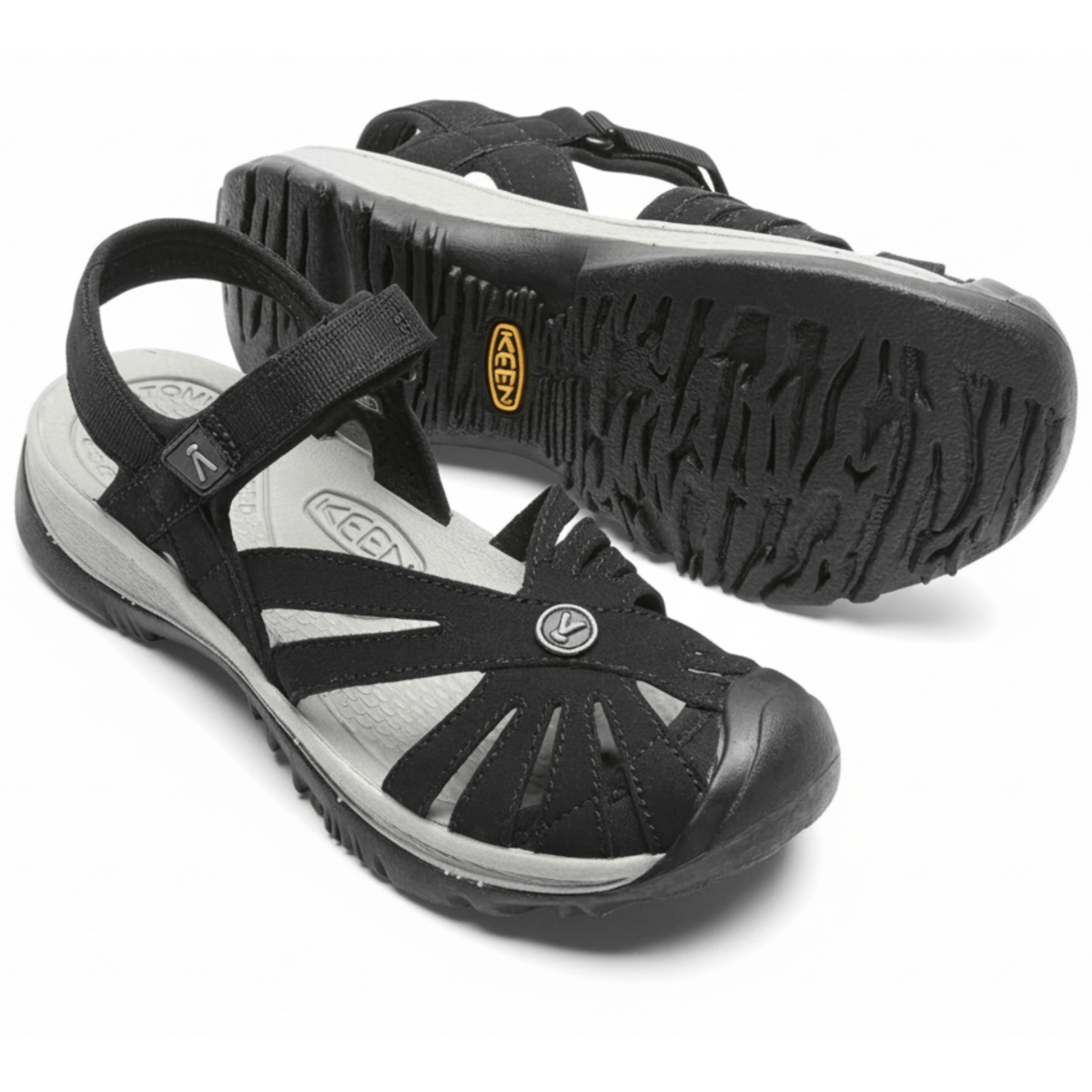 Keen Women's Rose Sandal Black/Neutral Grey - 407725003017 - Tip Top Shoes of New York