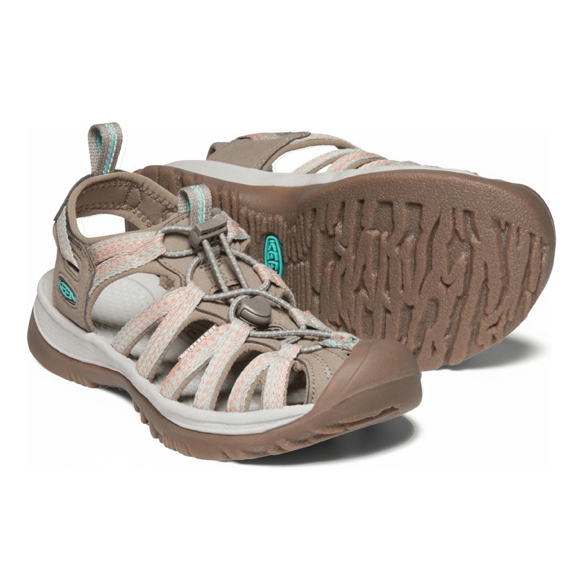 Keen Women's Whisper Taupe/Coral - 10008778 - Tip Top Shoes of New York
