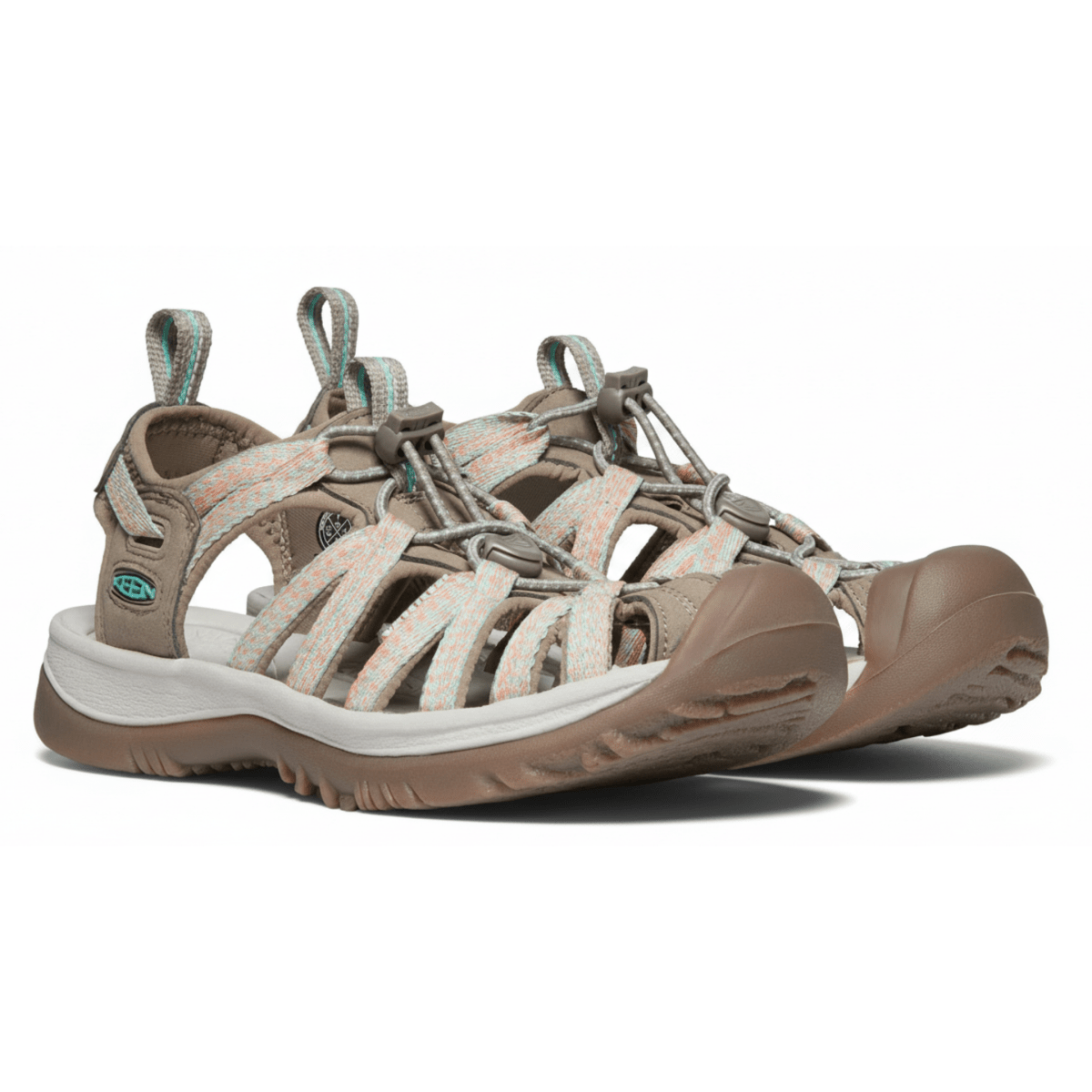 Keen Women's Whisper Taupe/Coral - 10008778 - Tip Top Shoes of New York