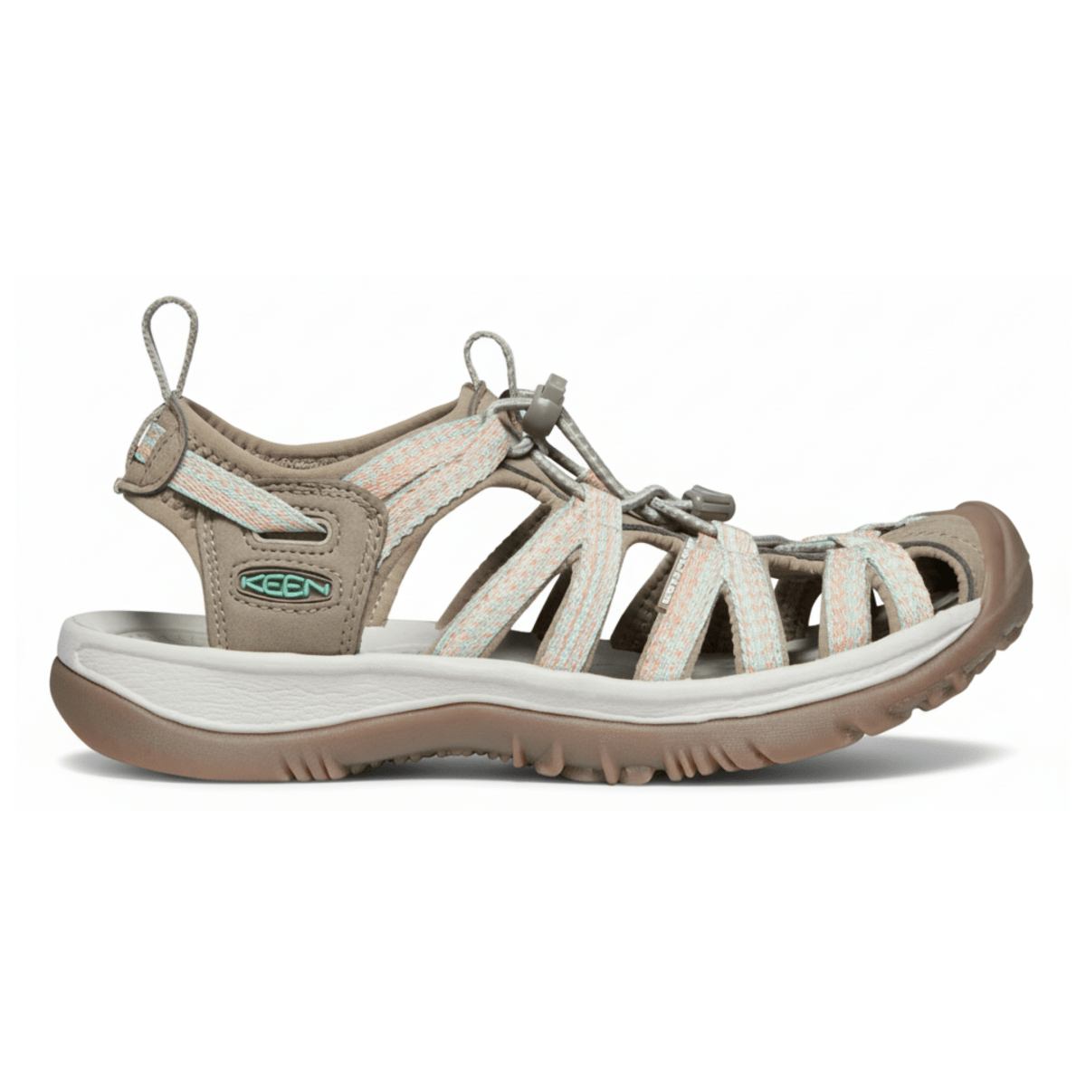 Keen Women's Whisper Taupe/Coral - 10008778 - Tip Top Shoes of New York