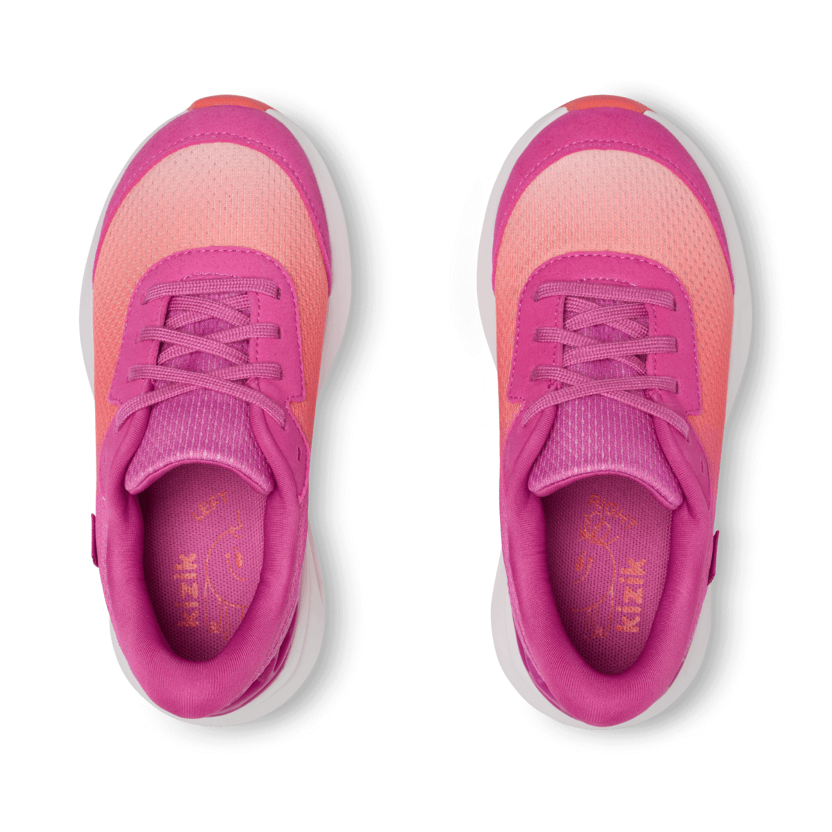 Kizik Kid's (Preschool) Athens 2 Fiery Coral/Rose Violet - 1099040 - Tip Top Shoes of New York