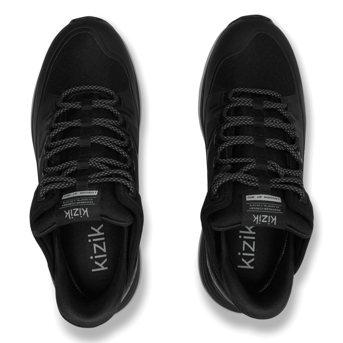 Kizik Men's London All - Terrain Mid Black/Alloy Waterproof - 9024371 - Tip Top Shoes of New York