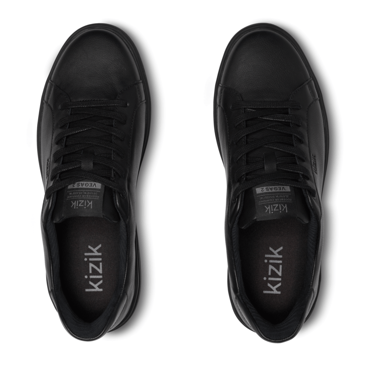 Kizik Men's Vegas 2 Blackout Leather - 9024433 - Tip Top Shoes of New York