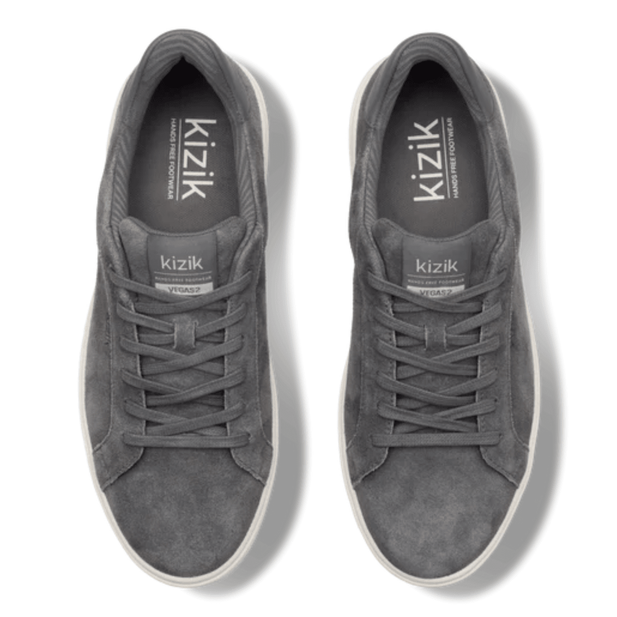 Kizik Men's Vegas 2 Grey Suede - 9032706 - Tip Top Shoes of New York