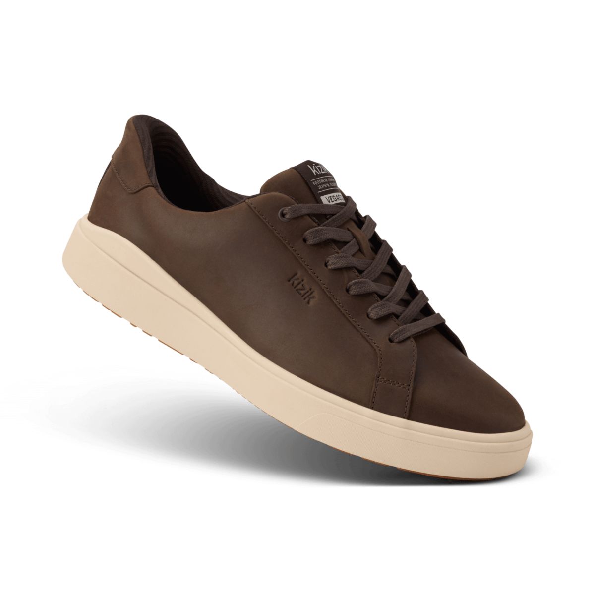 Kizik Men's Vegas 2 Mole/Whitecap Grey Leather - 9024447 - Tip Top Shoes of New York