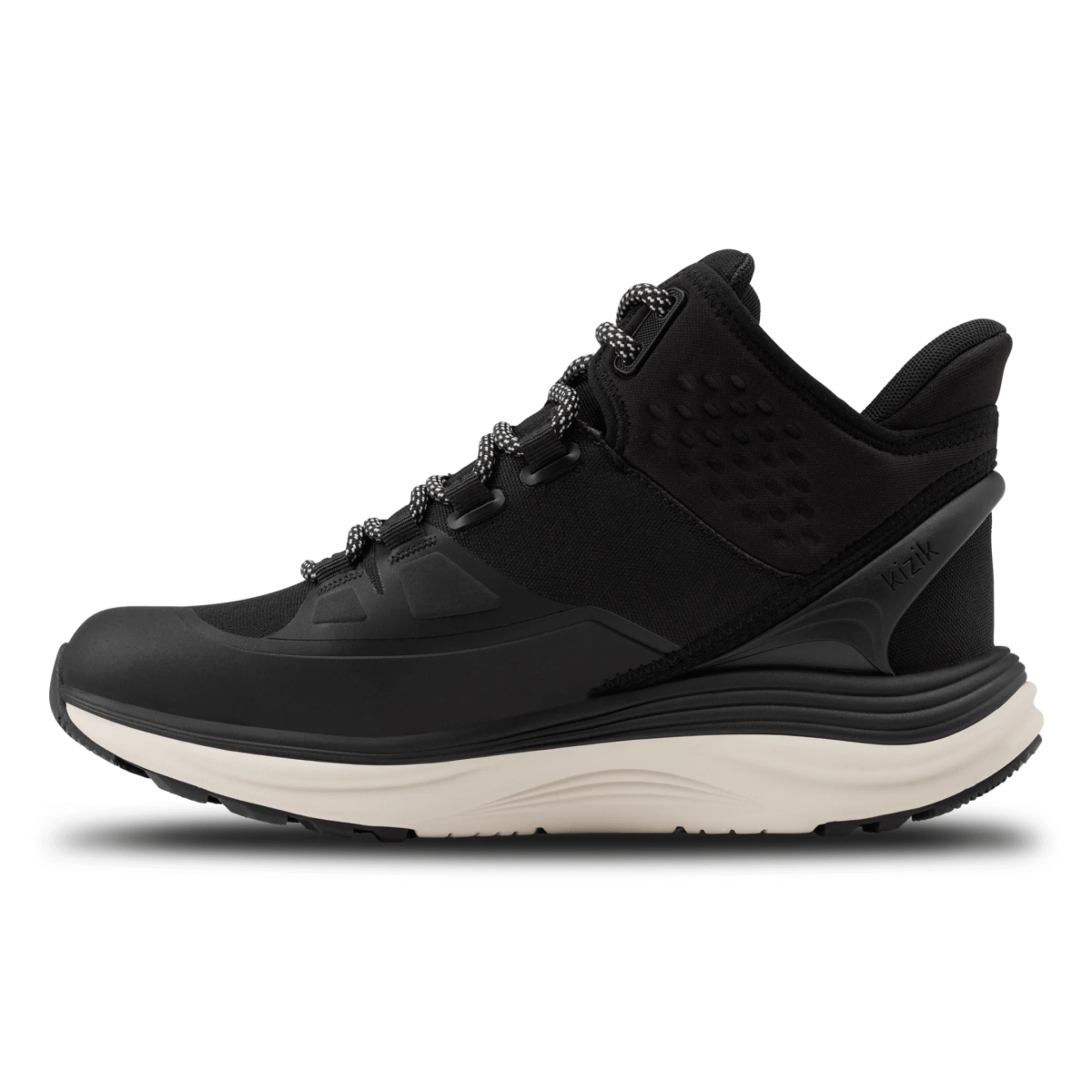 Kizik Women's London All - Terrain Mid Black/White Waterproof - 9024395 - Tip Top Shoes of New York