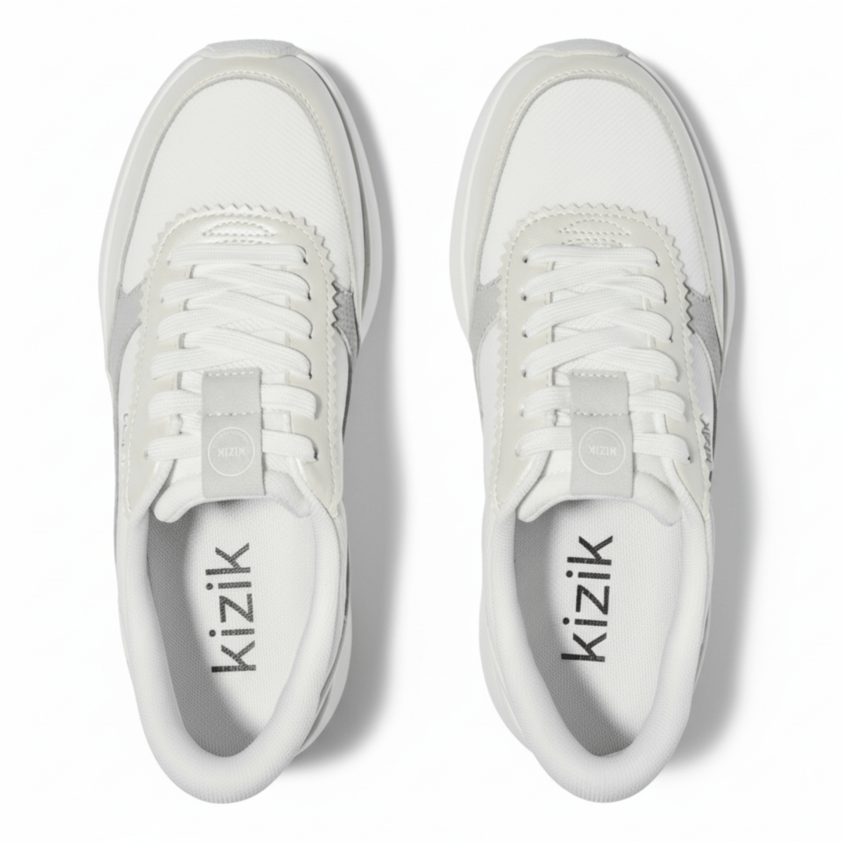 Kizik Women's Paris Metallic White - 9019057 - Tip Top Shoes of New York