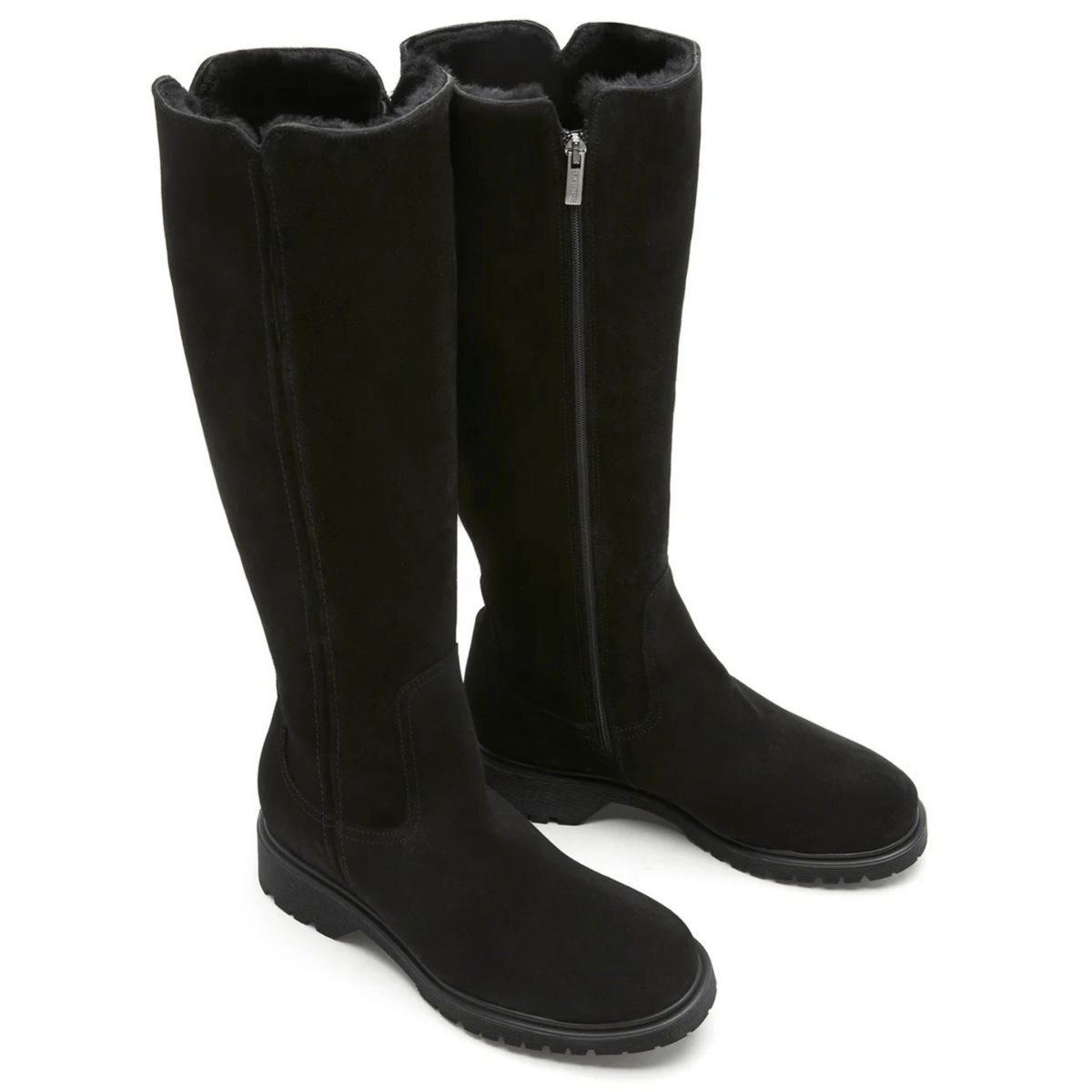 La Canadienne Women's Harry Shearling - Lined Black Suede Waterproof - 9025176 - Tip Top Shoes of New York