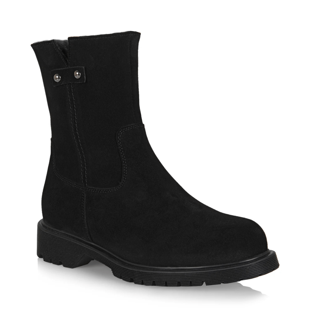 La Canadienne Women's Hogan Shearling - Lined Black Suede - 9025162 - Tip Top Shoes of New York