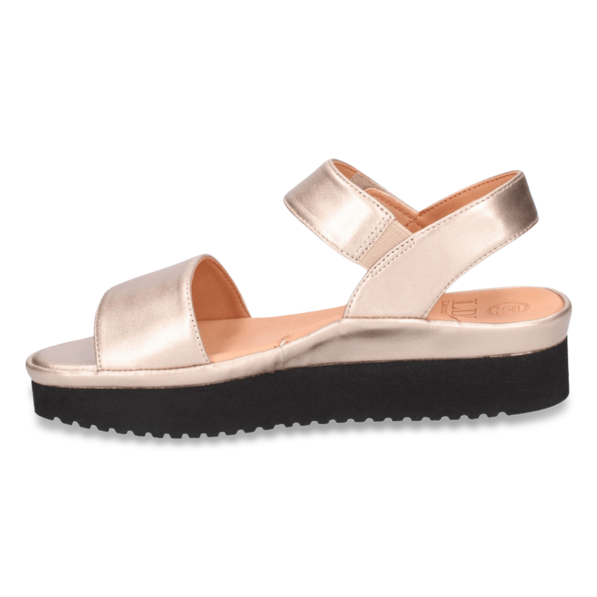 L'Amour Des Pieds Women's Abrilla Champagne Met Nappa - 9025530 - Tip Top Shoes of New York