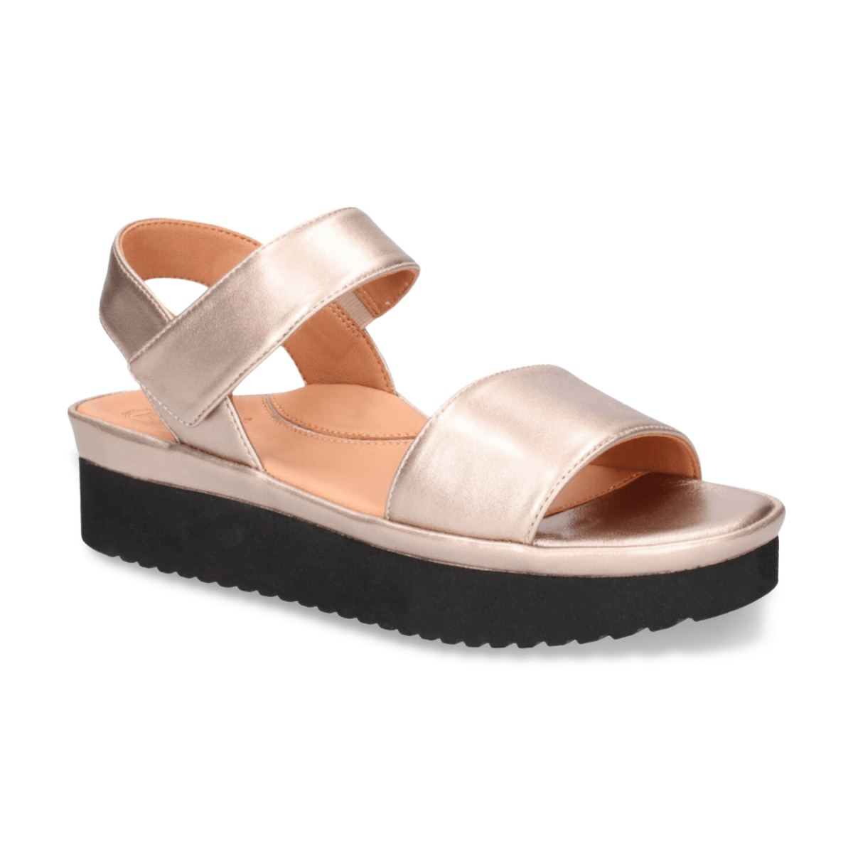 L'Amour Des Pieds Women's Abrilla Champagne Met Nappa - 9025530 - Tip Top Shoes of New York