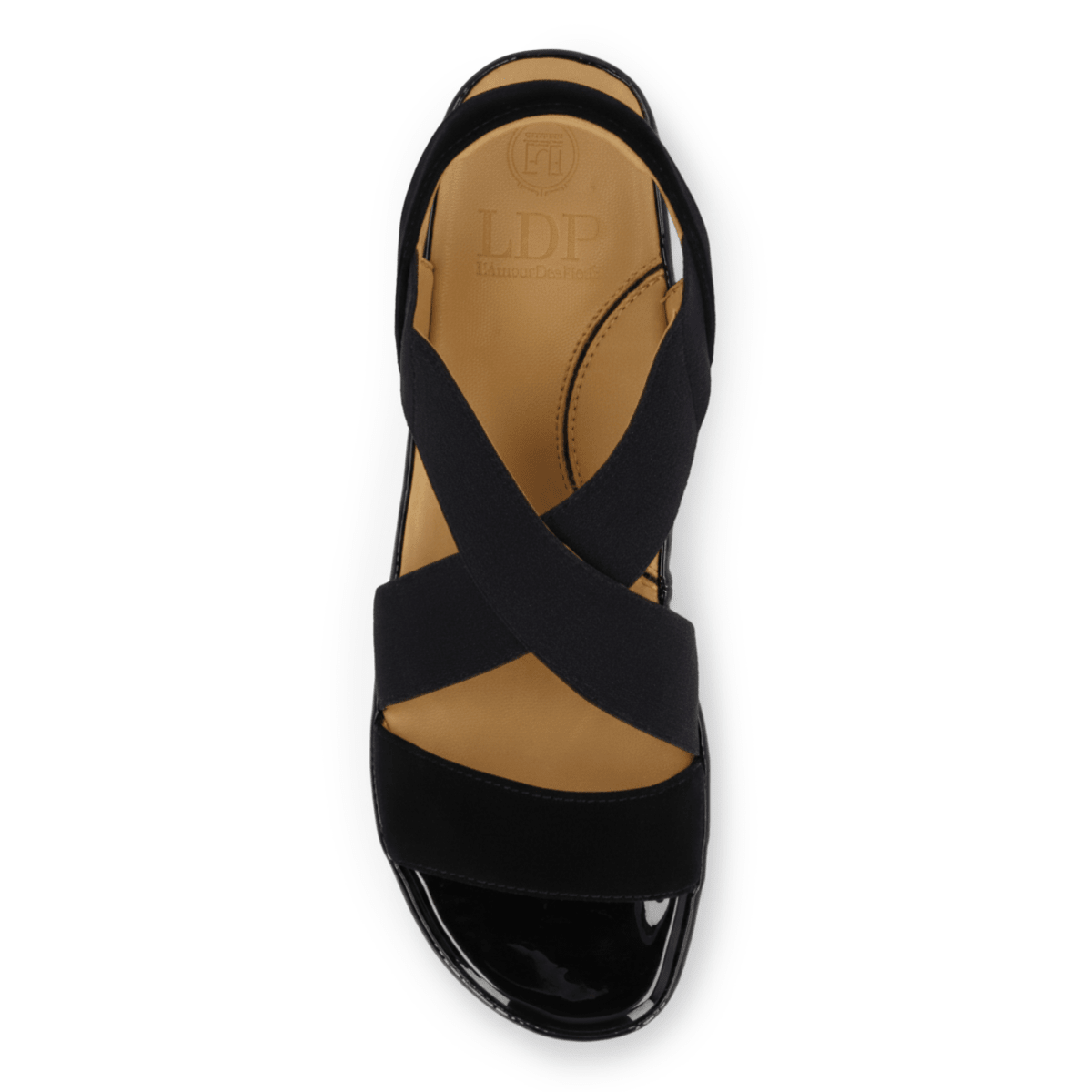 L'Amour Des Pieds Women's Aizling Black Kidsuede/Elastic - 9029993 - Tip Top Shoes of New York