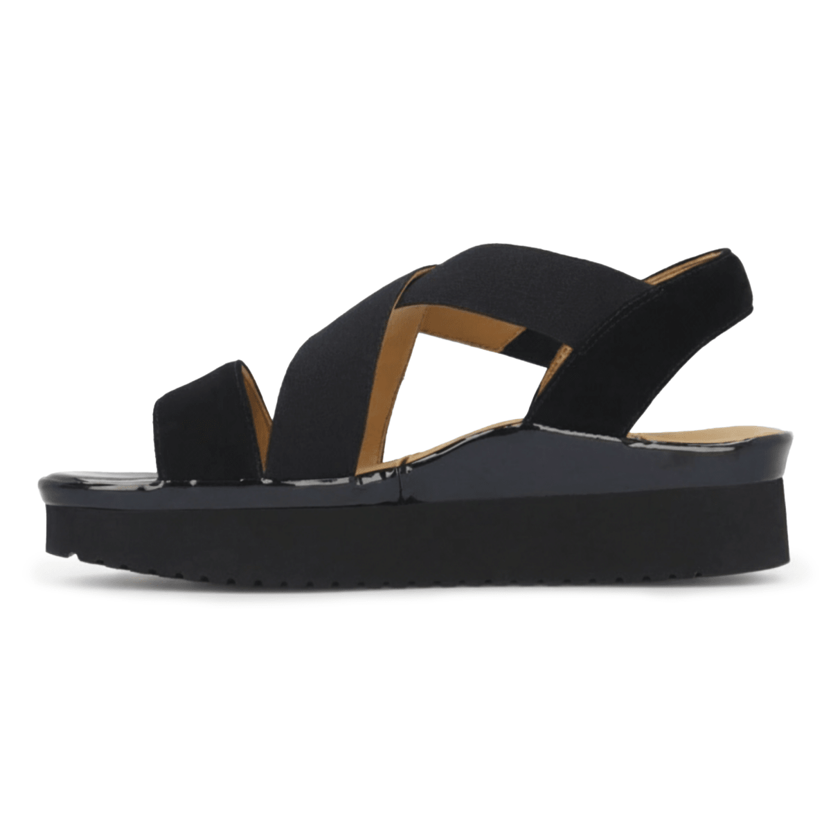 L'Amour Des Pieds Women's Aizling Black Kidsuede/Elastic - 9029993 - Tip Top Shoes of New York