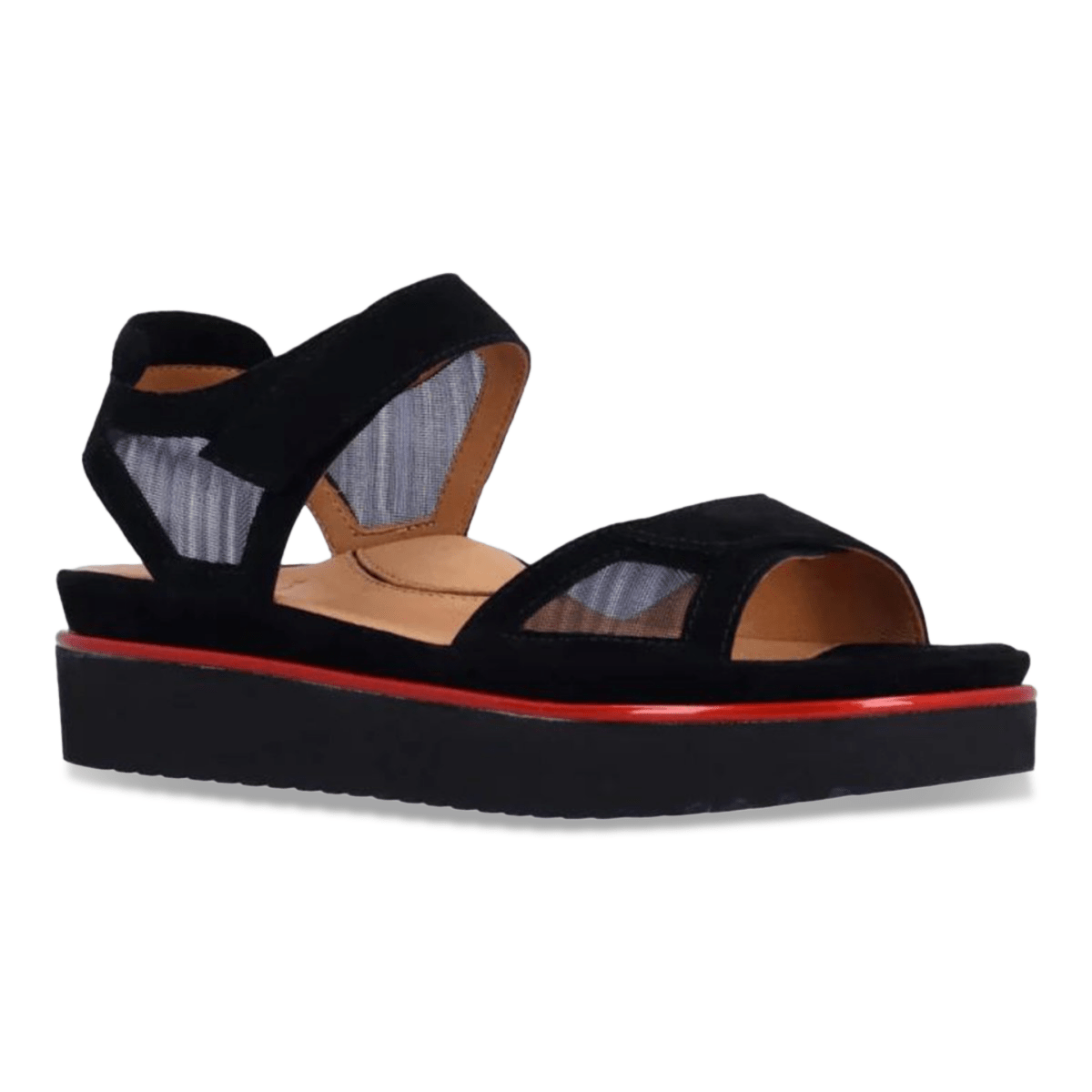 L'Amour Des Pieds Women's Arna Black Suede/Mesh - 3017153 - Tip Top Shoes of New York