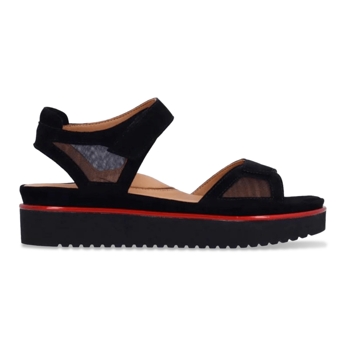 L'Amour Des Pieds Women's Arna Black Suede/Mesh - 3017153 - Tip Top Shoes of New York