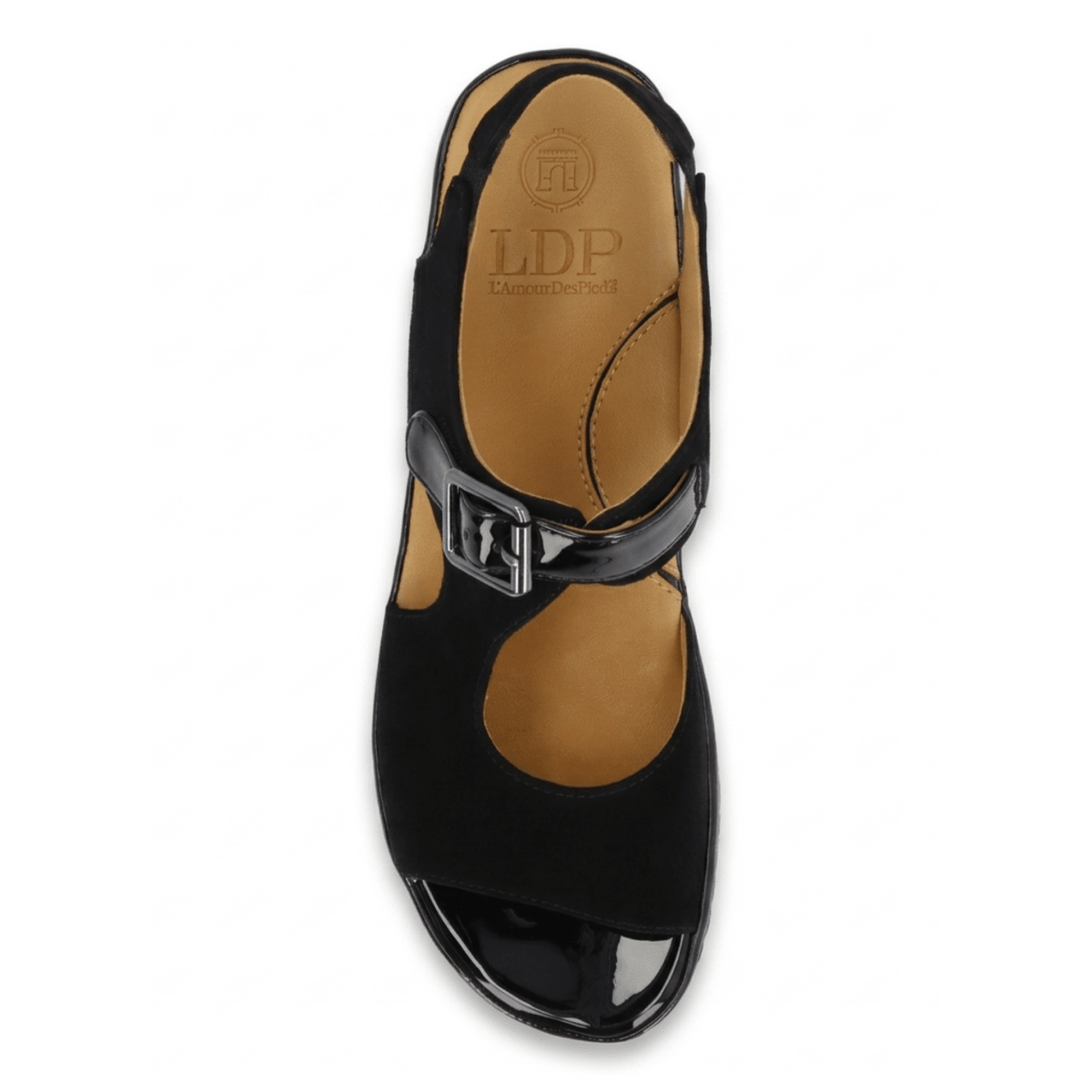 L'Amour Des Pieds Women's Azenor Black Kidsuede - 9030019 - Tip Top Shoes of New York