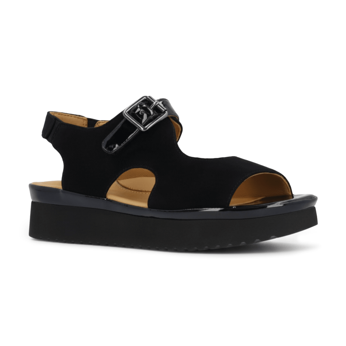 L'Amour Des Pieds Women's Azenor Black Kidsuede - 9030019 - Tip Top Shoes of New York
