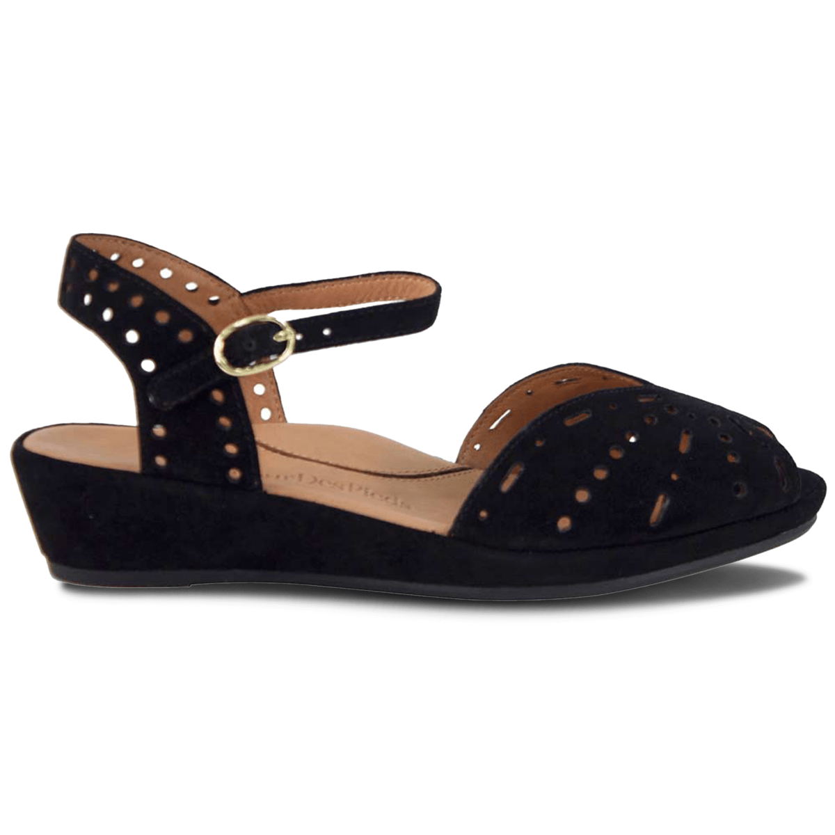 L'Amour Des Pieds Women's Brenn Black Suede - 324335 - Tip Top Shoes of New York