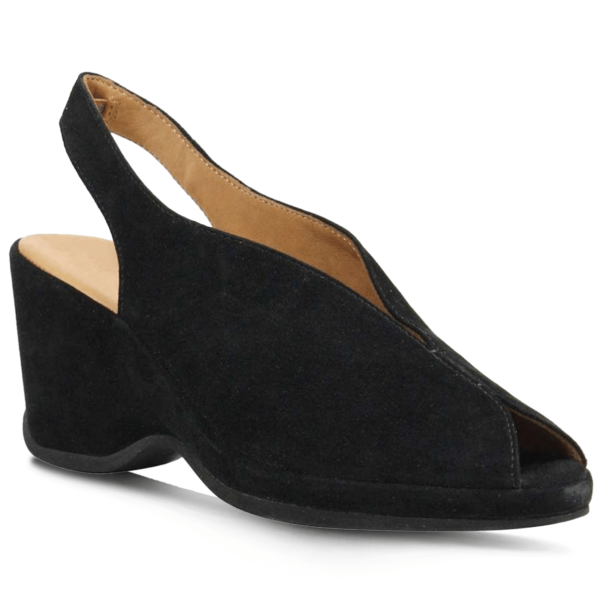 L'Amour Des Pieds Women's Odetta Black Suede - 354291 - Tip Top Shoes of New York