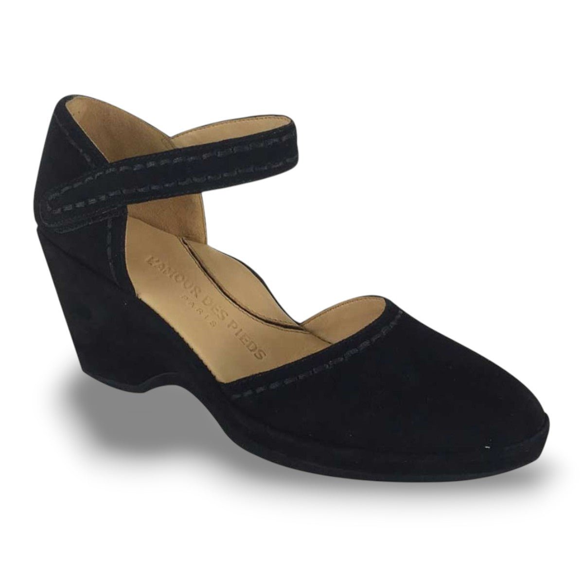 L'Amour Des Pieds Women's Orva Black Suede - 903747 - Tip Top Shoes of New York