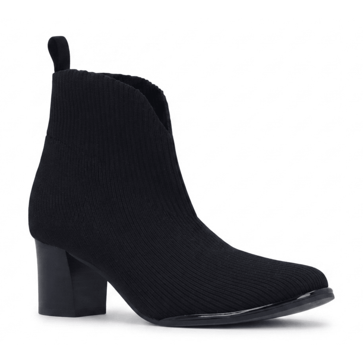 L'Amour Des Pieds Women's Phinn Black Stretch Knit - 9035148 - Tip Top Shoes of New York