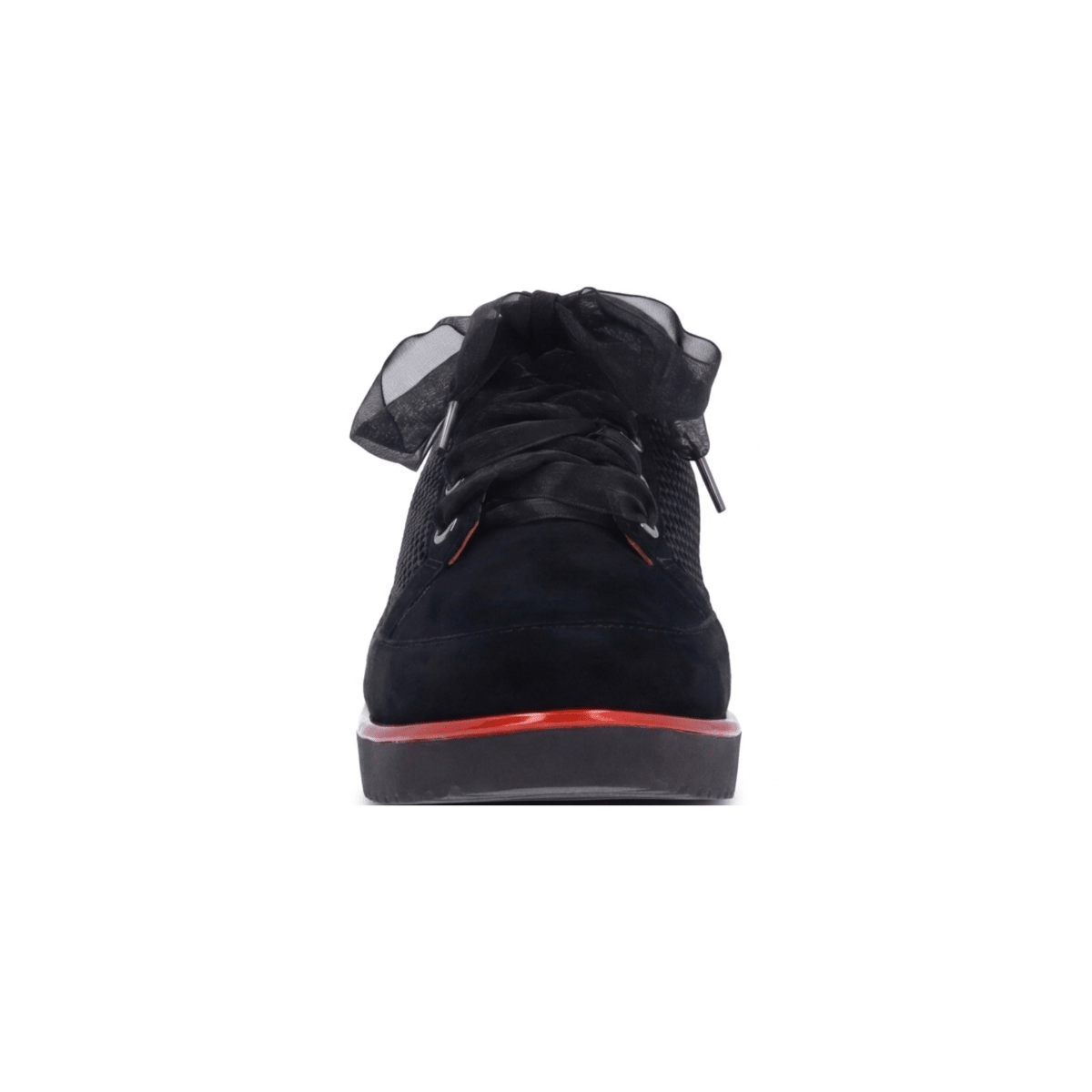 L'Amour Des Pieds Women's Zafira Black Kidsuede Mesh - 9030045 - Tip Top Shoes of New York