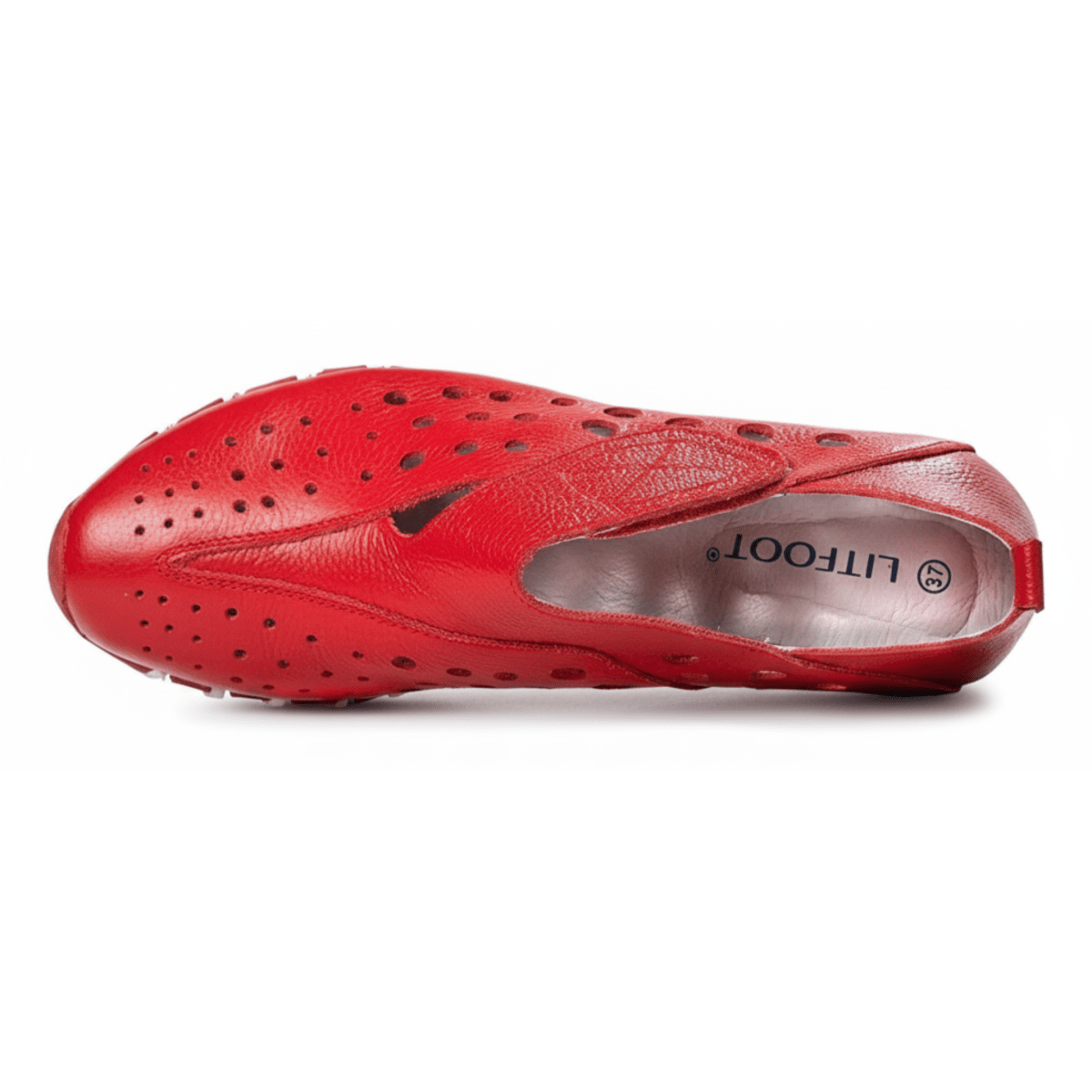 Litfoot Women's LF9010 - 3 Red Leather - 991963 - Tip Top Shoes of New York