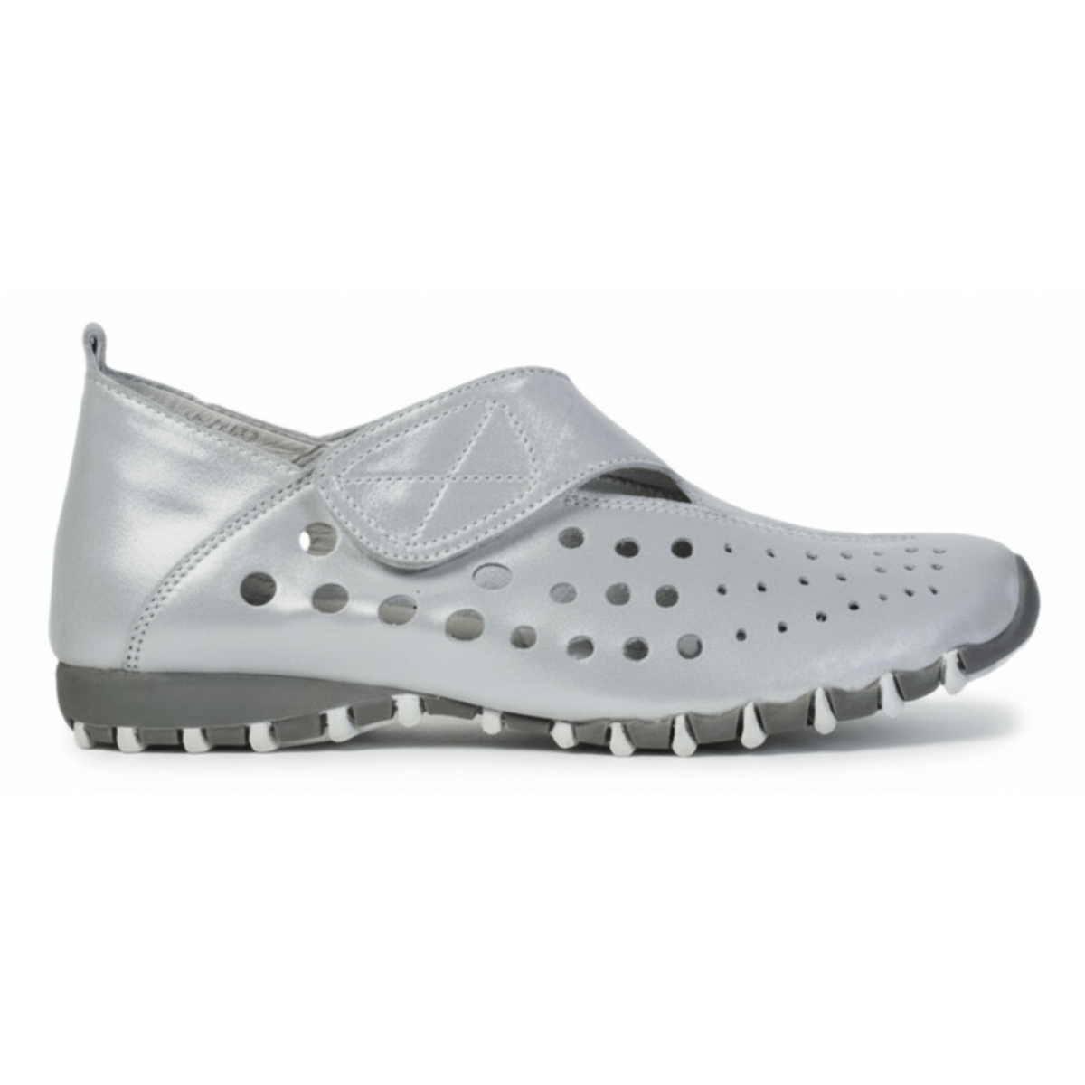 LITFOOT Women's LF9010 - 3 Silver Leather - 3018473 - Tip Top Shoes of New York