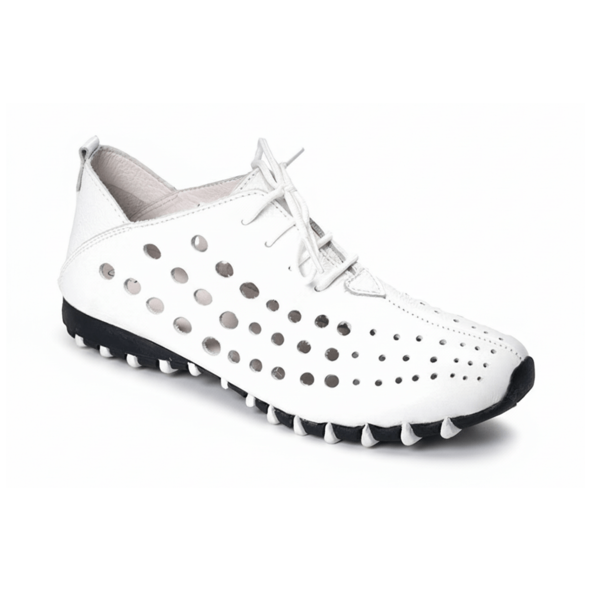Litfoot Women's Oxford LF9010 White Leather - 3003708 - Tip Top Shoes of New York