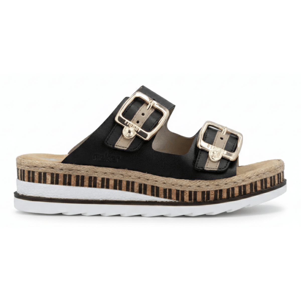 lRieker Women's V7955 - 00 Regina Black/Nude Leather - 9028551 - Tip Top Shoes of New York